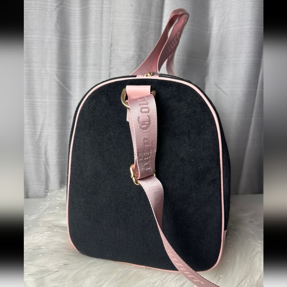 JUICY COUTURE Liquorice/pink Diamond Juicy Lovers Club Weekender Duffle Bag - Picture 4 of 9